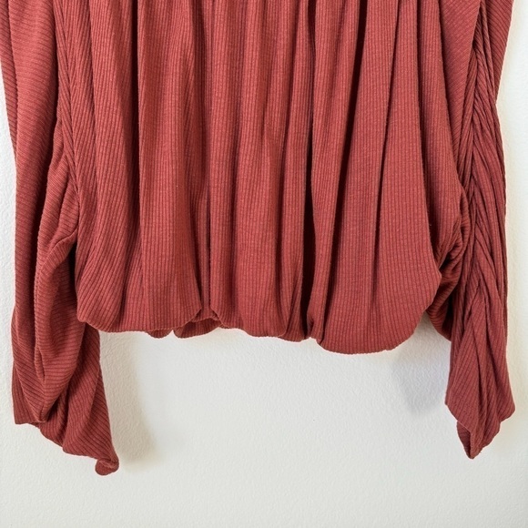 Free People Beach You’re the One Scoop Neck Crop Top Cherry Chai XS - Picture 6 of 14